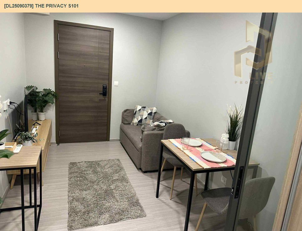 picture DL25090379 Condo for rent, THE PRIVACY S101 near BTS Punnawithi, ready to move in, call urgently 0800343450 LineID @655ebbvc - 3/11