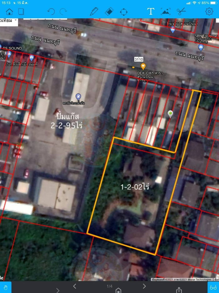 picture Land for Sale in Prime Location (300 M. from the intersection on the main road) – Sanambinnam Road, Nonthaburi - 1/1