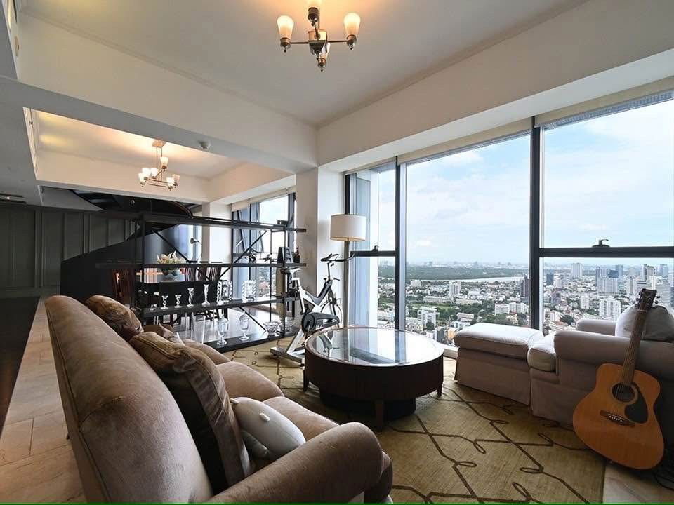 picture ST223 For Rent – The Met Sathorn | Rare High-Floor Duplex with River & Bang Kachao View - 4/9