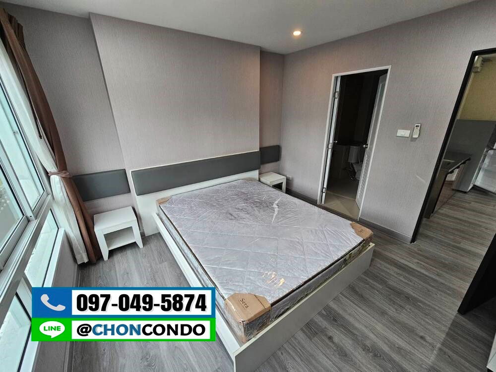 รูป Room3@sea ชั้น2 บางแสน --------ห้องใหญ่+แอร์2ตัว+ใกล้ทะเล--------Tel 097-049-5874 (Line: @choncondo มี@ด้วย) - รูปที่ 6/13