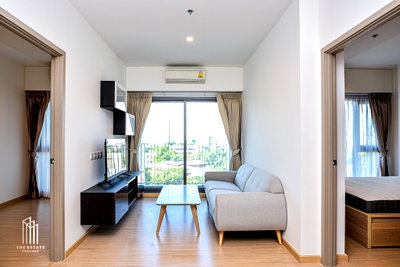 Condos for rent : Whizdom Connect for rent, spacious 42.5 sq.m. unit with garden and green space views, open and airy, more spacious than average units. @ 22,000 baht