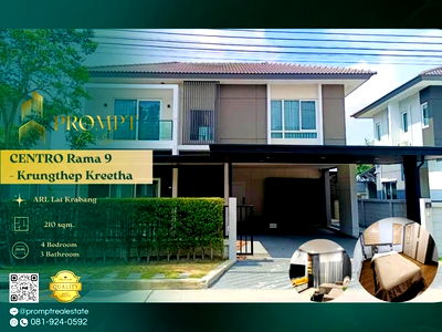 เช่าบ้านเดี่ยว ถนนศรีนครินทร์-ร่มเกล้า : CD03685 - CENTRO Rama 9 - Krungthep Kreetha