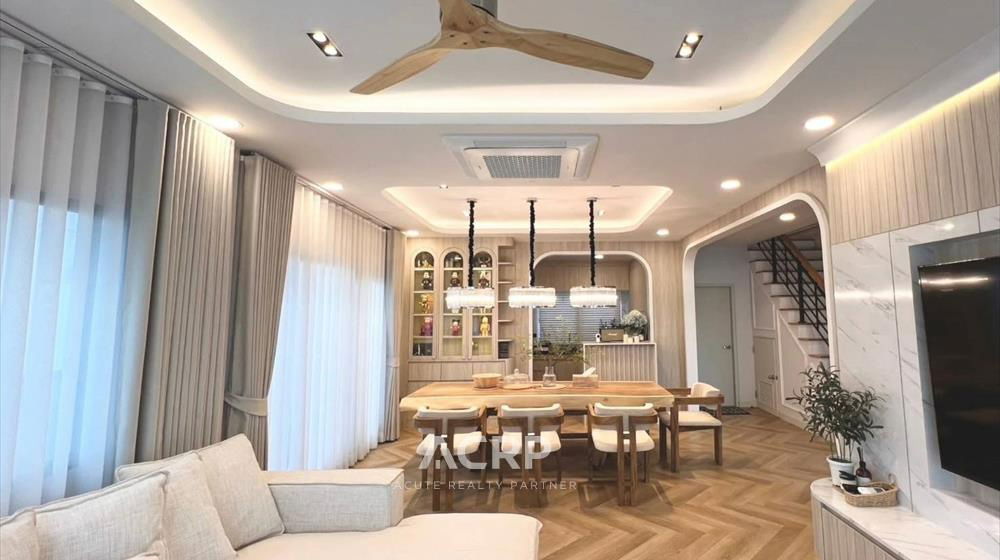 picture Single house for rent, Clover Bangkok, facing a garden, near the clubhouse, near Mega Bangna. - 6/15