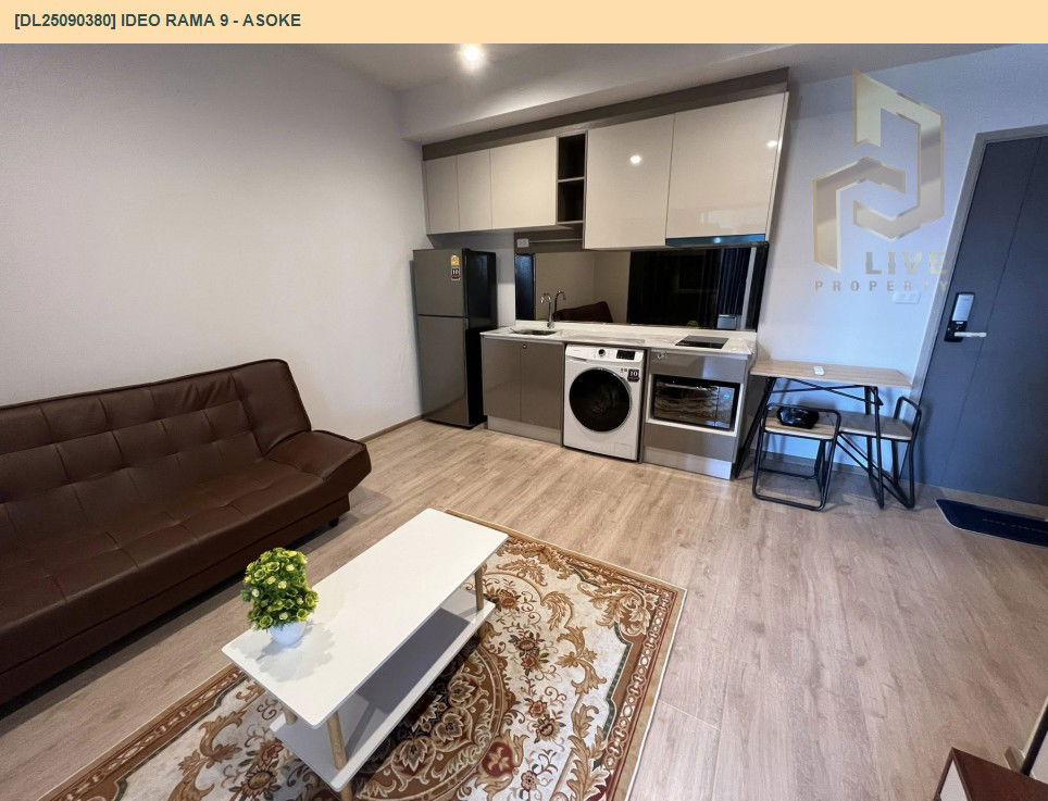 picture DL25090380 Condo for rent, IDEO Rama 9 - Asoke near MRT พระราม 9, ready to move in, call urgently 0800343450 LineID @655ebbvc - 4/10