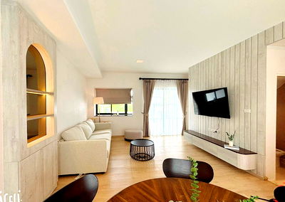 Townhouses for rent : TA8087📲LineID @556ryccg🏡3 Bedroom 134 sqm 2 Parking Fully furnished Indy5 Bangna Km7 near Mega IKEA Concordian International School