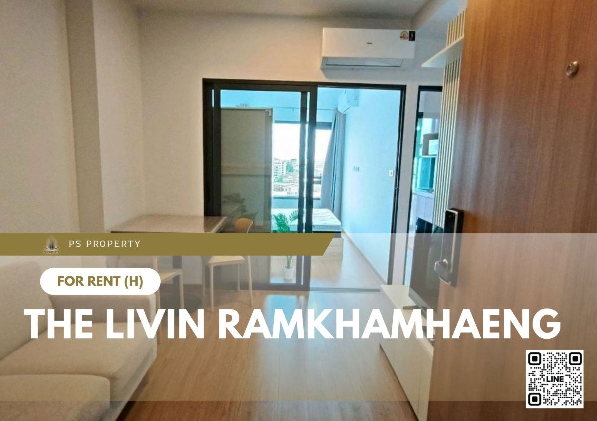 picture For rent ✨ The Livin Ramkhamhaeng ✨ near MRT Interchange Lamsalee, fully furnished and equipped with appliances - 1/11