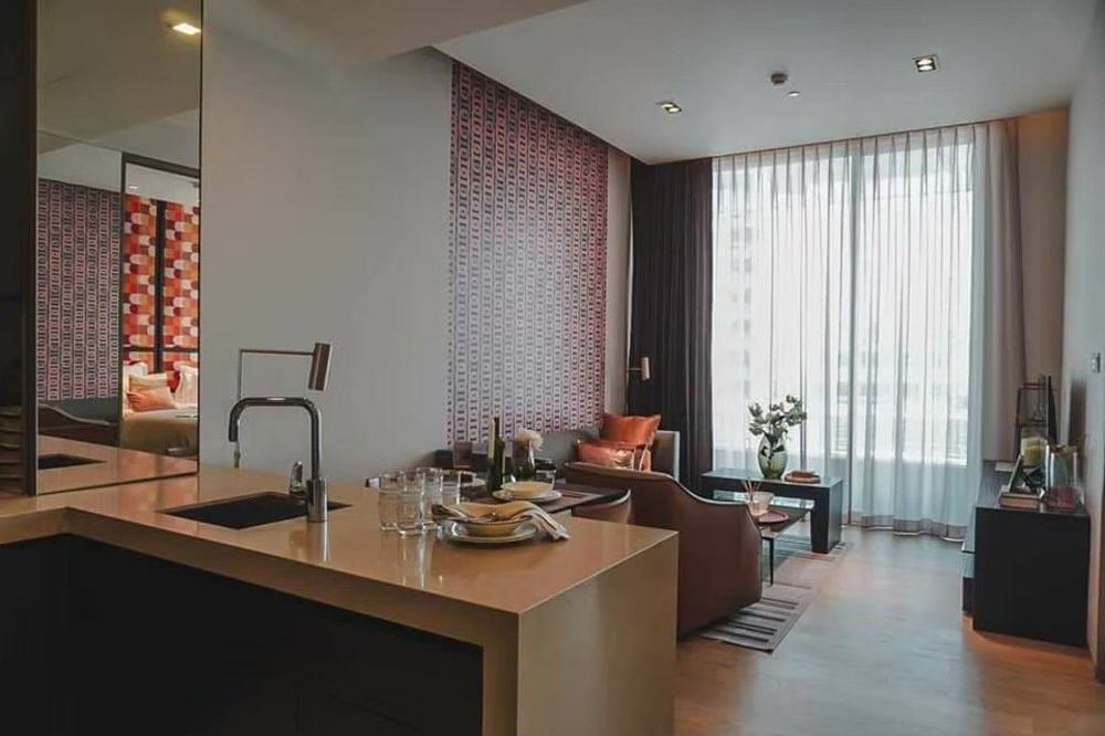 picture 🔥 For Rent !!🔥 Code C20231100621..........Saladaeng One, 1 bedroom, 1 bathroom, high floor 11++, furnished, ready to move in 📣📣 - 3/8