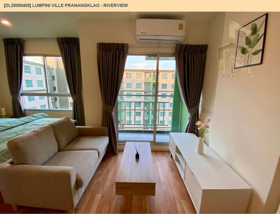 picture DL25090405 Condo for rent, Lumpini Ville Pranangklao - Riverview near BTS ไทรม้า, ready to move in, call urgently 0800343450 LineID @655ebbvc - 2/5