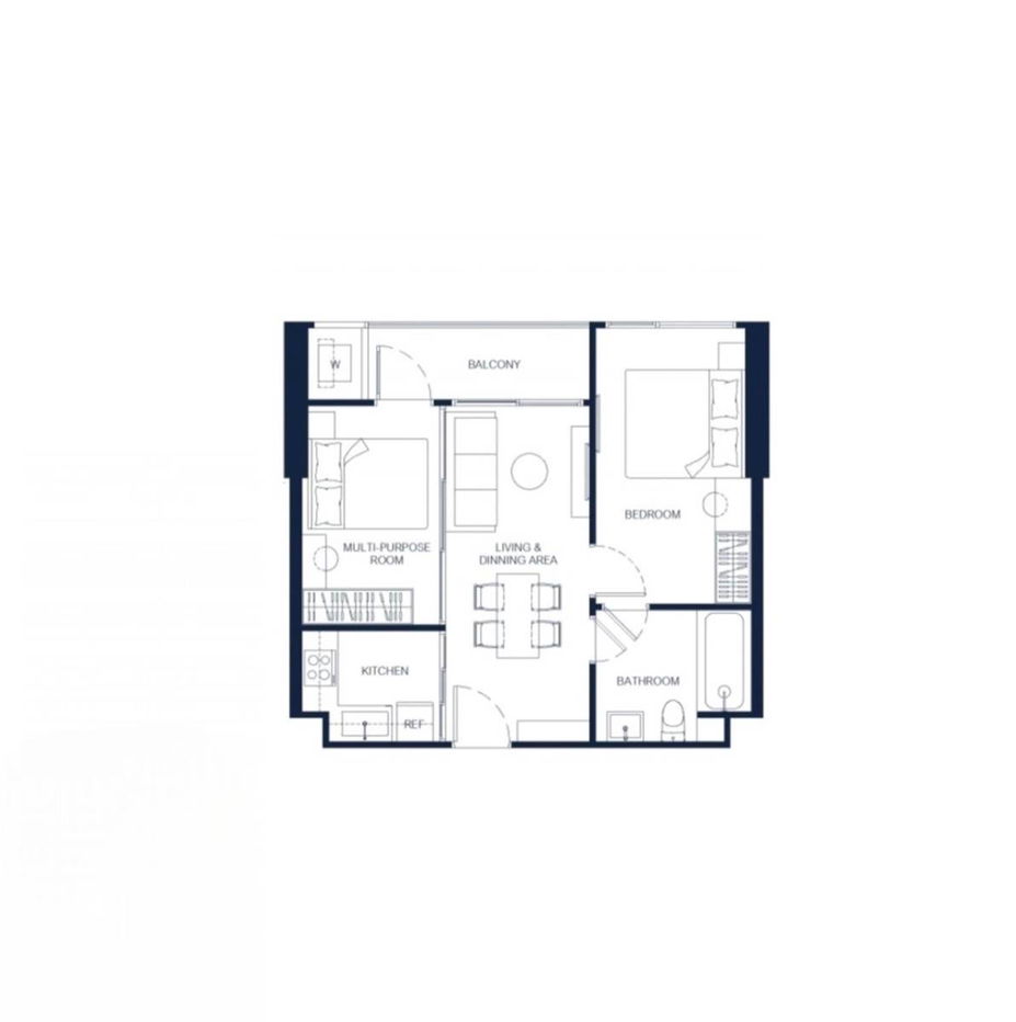 picture 2-BR Condo at PTY Residence Sai 1 close to Pattaya South (ID 2308205) - 1/3