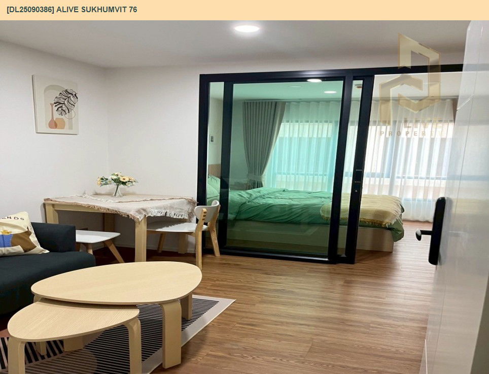 picture DL25090386 Condo for rent, ALIVE SUKHUMVIT 76 near BTS แบริ่ง, ready to move in, call urgently 0653619502 LineID @534wlwof - 6/9