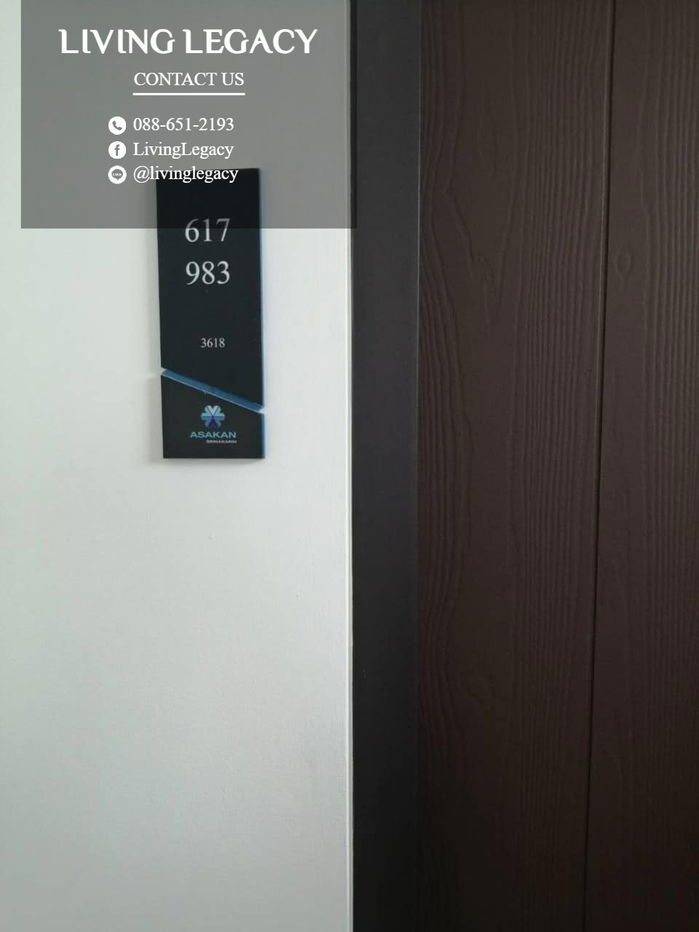 picture LWR6BEWR Condo For Rent Asakan Place Srinakarindra 43.7 Sq.M. Floor 36 line id : @livinglegacy - 8/19