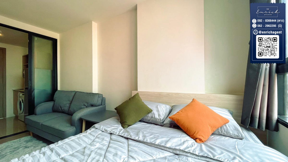 picture 💙For rent: THE MUVE Kaset, fully furnished, great price, near Kasetsart University BTS💙 Call 062-2962295 Ni // Line ID: @enrichagent - 5/9