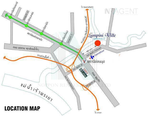 picture For rent, Lumpini Ville Sukhumvit 77, 1 bedroom, 12th floor, Building A, near BTS On Nut. - 8/8