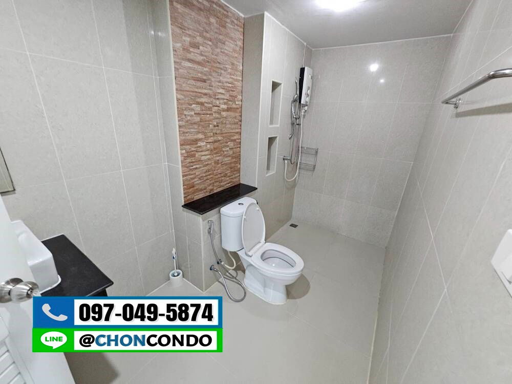 รูป Room3@sea ชั้น2 บางแสน --------ห้องใหญ่+แอร์2ตัว+ใกล้ทะเล--------Tel 097-049-5874 (Line: @choncondo มี@ด้วย) - รูปที่ 8/13