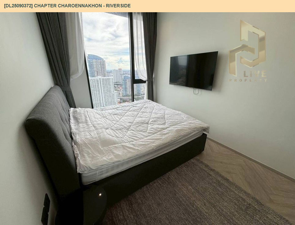 รูป DL25090372 ให้เช่าคอนโด แชปเตอร์ เจริญนคร - ริเวอร์ไซต์ (Chapter Charoennakhon - Riverside) ใกล้ BTS กรุงธนบุรี พร้อมเข้าอยู่ โทรด่วน 0638692663 LineID @897iyzll - รูปที่ 9/14