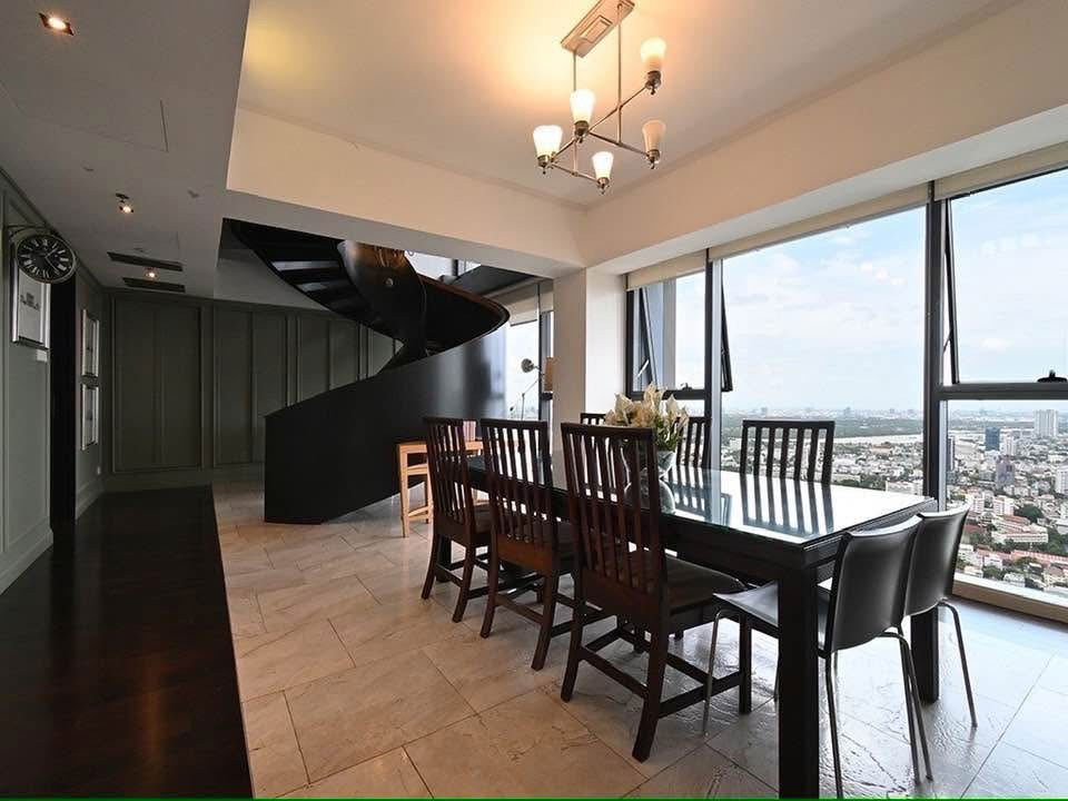 picture ST223 For Rent – The Met Sathorn | Rare High-Floor Duplex with River & Bang Kachao View - 5/9
