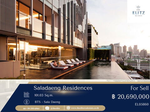 ✨ Rare Unit Alert คอนโดหรูบนทำเลเงียบสงบ Saladaeng Residences พร้อมเป็นเจ้าของ ✔