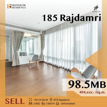 💎Ultimate Luxury Unit 💎 ,185 Rajadamri - Lumphini Park View, Near BTS Ratchadamri