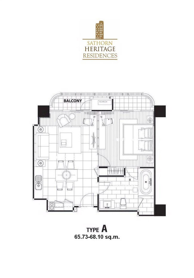 รูป คอนโด 1-ห้องนอน ที่ สาทร เฮอริเทจ ใกล้ BTS ช่องนนทรี (ID 1284470) - รูปที่ 12/12