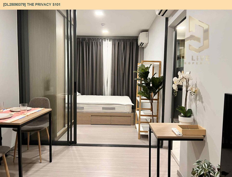 picture DL25090379 Condo for rent, THE PRIVACY S101 near BTS Punnawithi, ready to move in, call urgently 0800343450 LineID @655ebbvc - 2/11