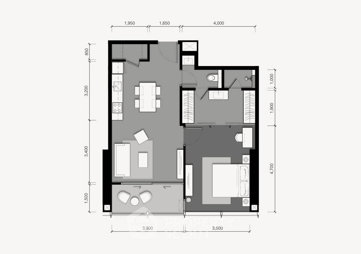 picture 1-BR Condo at Tait Sathorn 12 near BTS Saint Louis (ID 1817534) - 6/6