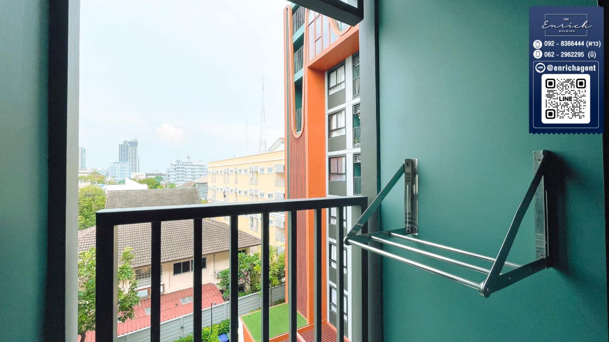 picture 💙For rent: THE MUVE Kaset, fully furnished, great price, near Kasetsart University BTS💙 Call 062-2962295 Ni // Line ID: @enrichagent - 8/9