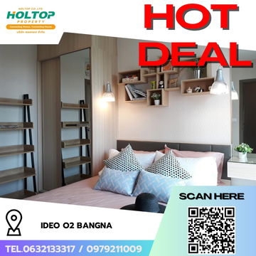 #R6437 🎉 170968 ให้เช่าคอนโด Ideo O2 Bangna