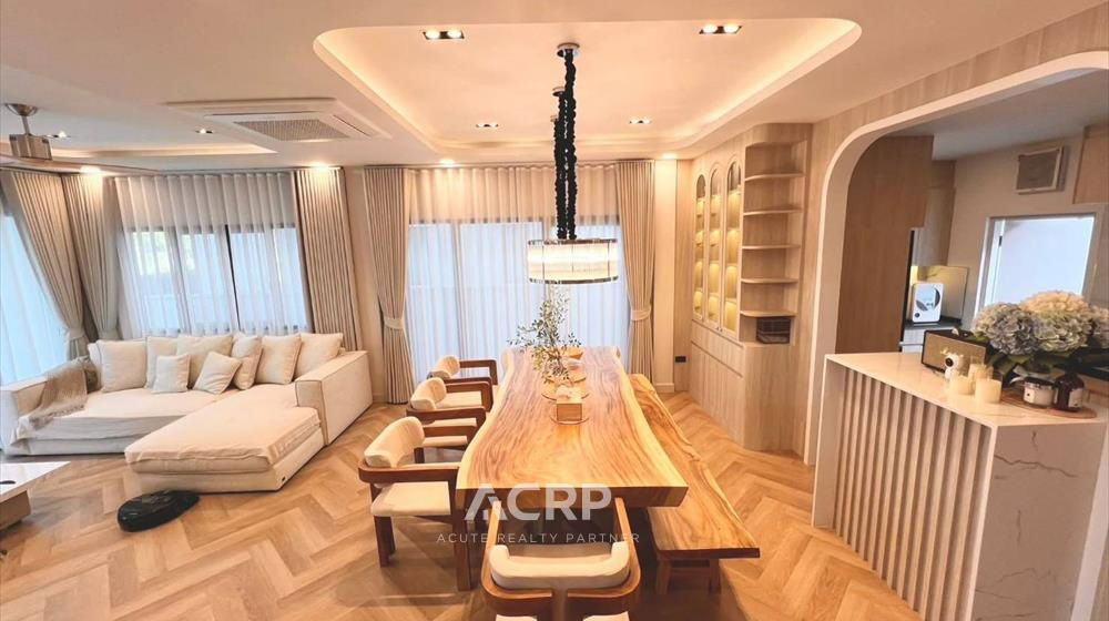 picture Single house for rent, Clover Bangkok, facing a garden, near the clubhouse, near Mega Bangna. - 4/15