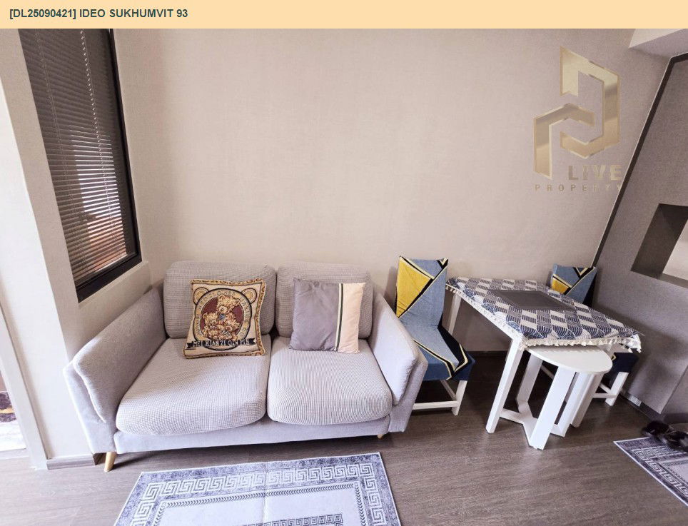 picture DL25090421 Condo for rent, IDEO Sukhumvit 93 near BTS Bang Chak, ready to move in, call urgently 0800343450 LineID @655ebbvc - 2/12