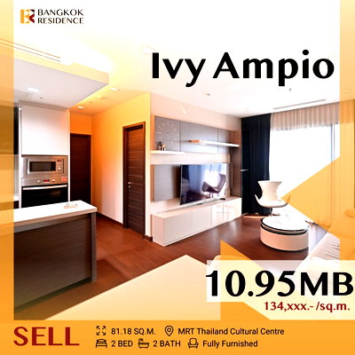 Condos for sale : 💚Ivy Ampio ,Prime Location near MRT Thailand Cultural Centre