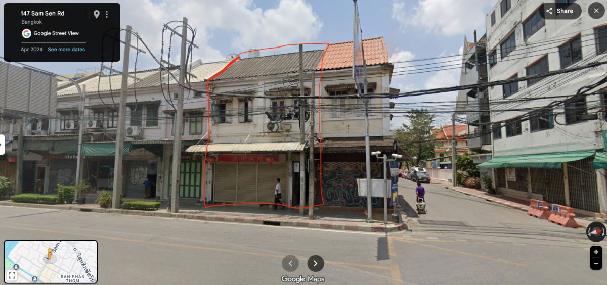 รูป ขายอาคาพาณิชย์ ติดถนนสามเสน เขตพระนคร ทำเลทอง ตึก2ห้องติดกัน ใกล้รถไฟใต้ดิน - รูปที่ 2/5