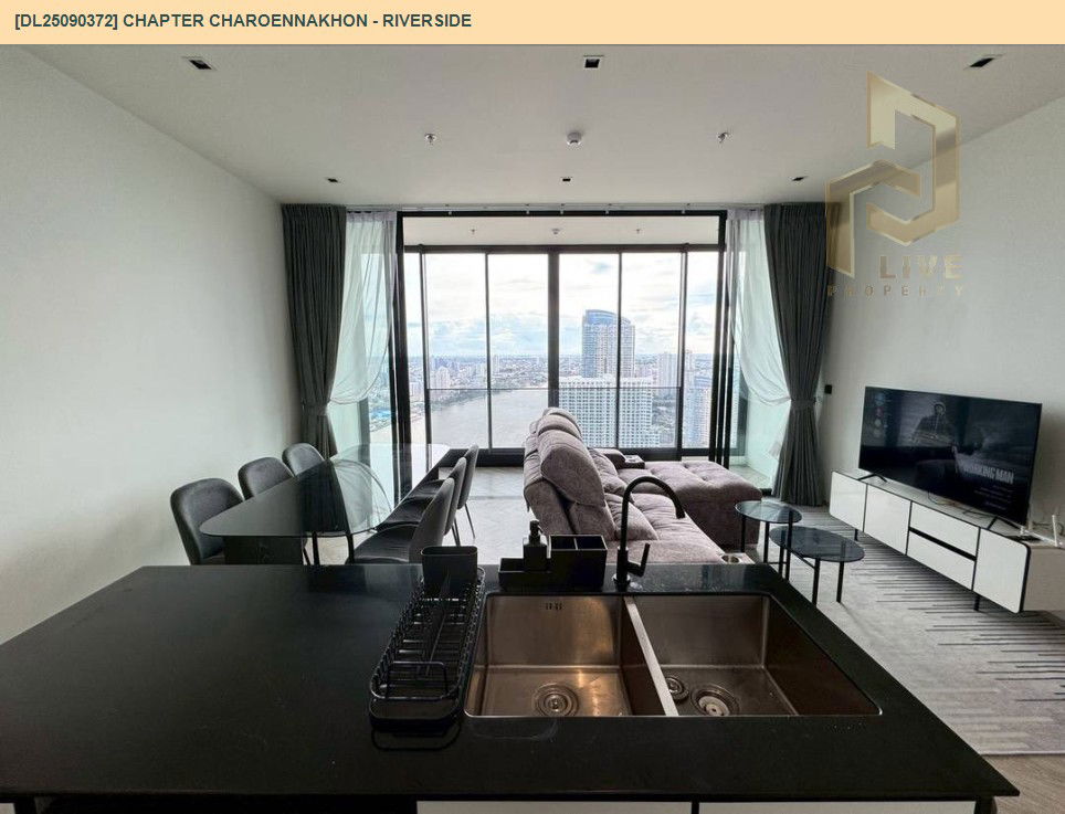 รูป DL25090372 ให้เช่าคอนโด แชปเตอร์ เจริญนคร - ริเวอร์ไซต์ (Chapter Charoennakhon - Riverside) ใกล้ BTS กรุงธนบุรี พร้อมเข้าอยู่ โทรด่วน 0638692663 LineID @897iyzll - รูปที่ 7/14