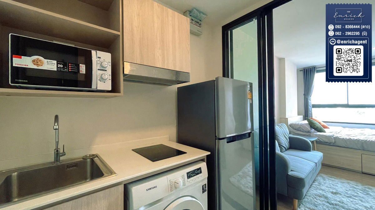 picture 💙For rent: THE MUVE Kaset, fully furnished, great price, near Kasetsart University BTS💙 Call 062-2962295 Ni // Line ID: @enrichagent - 3/9