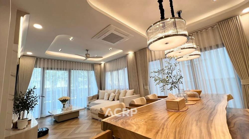 picture Single house for rent, Clover Bangkok, facing a garden, near the clubhouse, near Mega Bangna. - 7/15