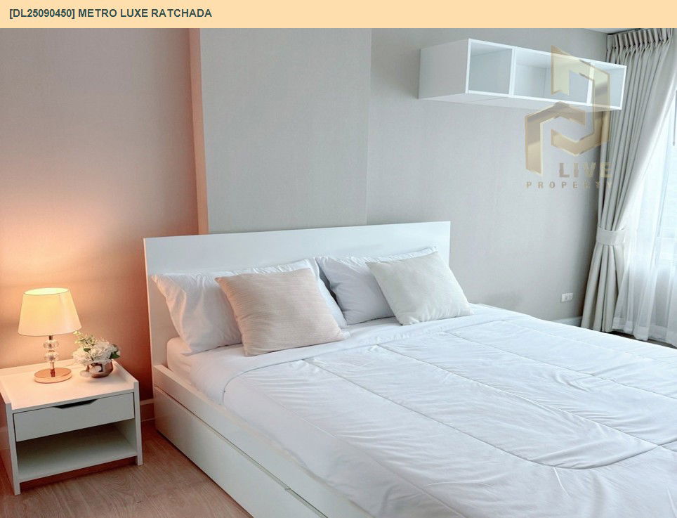 picture DL25090450 Condo for rent, Metro Luxe Ratchada near MRT ห้วยขวาง, ready to move in, call urgently 0800343450 LineID @655ebbvc - 2/8