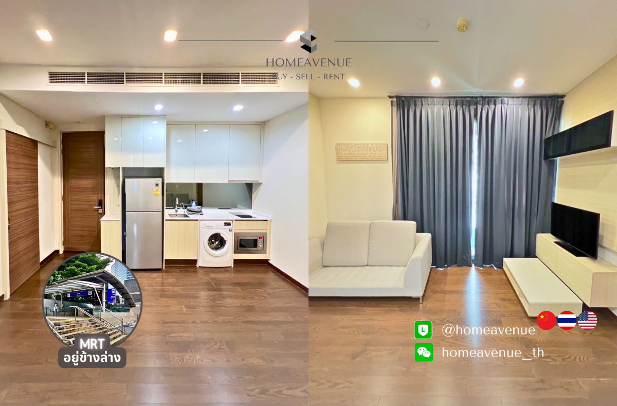 picture Q Asoke ✨ Renovated unit, ready to move in 🚇 Next to MRT Phetchaburi | Line: @homeavenue 💥HA-921 - 1/6