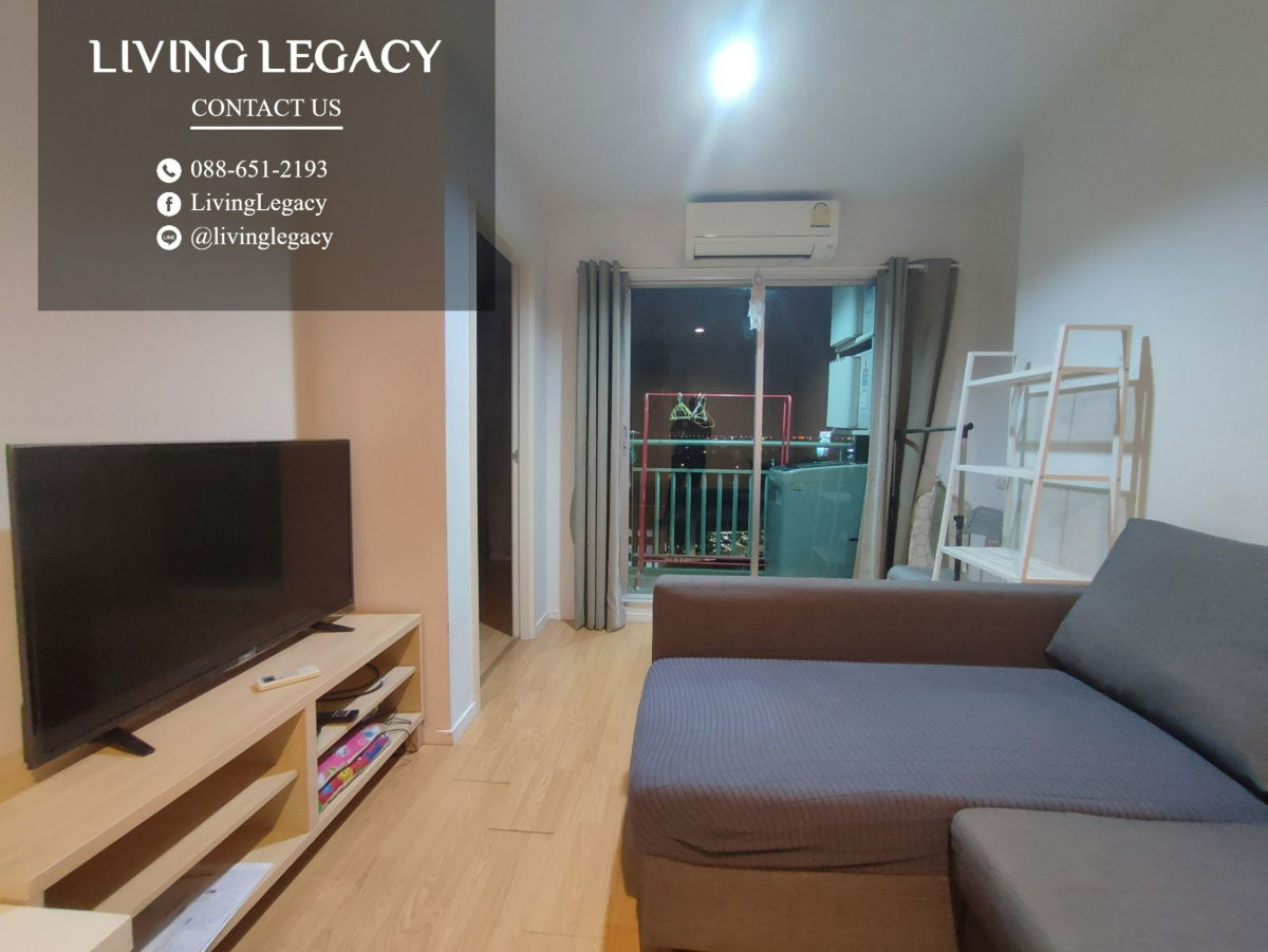 รูป LT475UEG ให้เช่าคอนโด Lumpini Place Srinakarin - Huamark Station 33 ตร.ม. ชั้น 12 ตึก A line id : @livinglegacy - รูปที่ 9/15