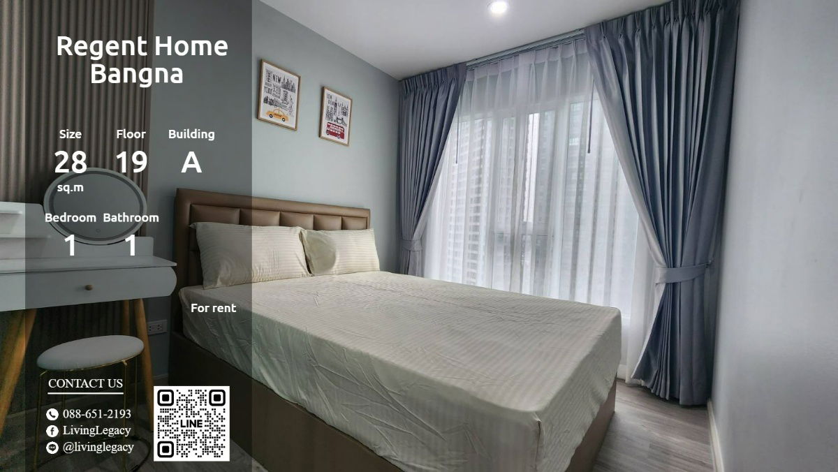 picture ST2DC9 Condo For Rent Regent Home Bangna 28 Sq.M. Floor 19 Building A line id : @livinglegacy - 1/14
