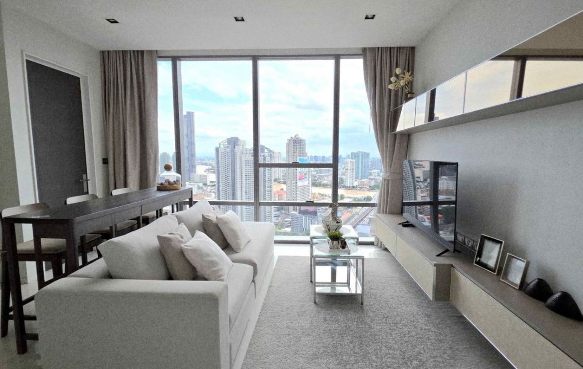 picture ST238 For Rent: The Bangkok Sathorn | High Floor, River View, Luxury Unit with Private Elevator Lobby - 3/8