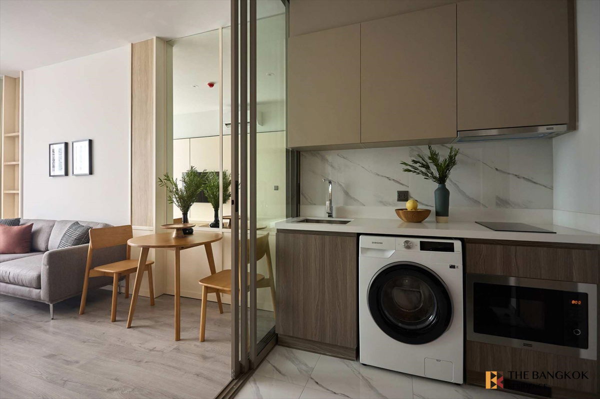 รูป  Rhythm Ekkamai Estate ✨ ยูนิตใหม่เคยปล่อย เฟอร์&เครื่องใช้ไฟฟ้าครบ 🛌🏻 ใกล้ BTS เอกมัย  - รูปที่ 6/7