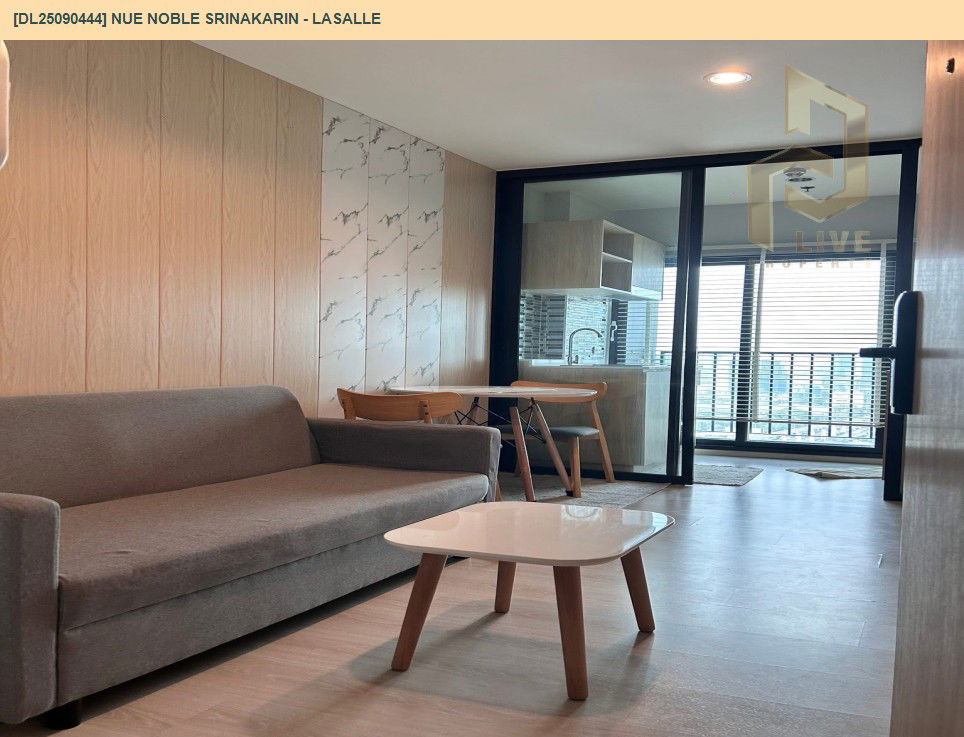 picture DL25090444 Condo for rent, Nue Noble Srinakarin - Lasalle near MRT ศรีลาซาล, ready to move in, call urgently 0800343450 LineID @655ebbvc - 2/9