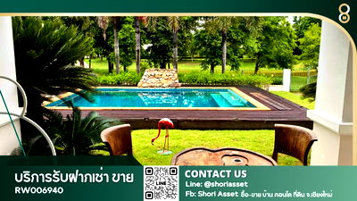 Houses for rent Chiang Mai : House for rent, Kanok Ville 14 Namphrae, beautiful house ready to move in, near Unity International School.- RW006940