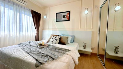 Condos for sale Soi On Nut (Sukhumvit 77) : Condo for sale, A Space Sukhumvit 77, 1 bedroom, 4th floor, Building B, near People Park Community Mall.