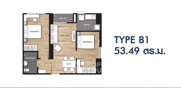 picture 2-BR Condo at The Niche Mono Ratchavipha near MRT Bang Son (ID 332934) - 6/15