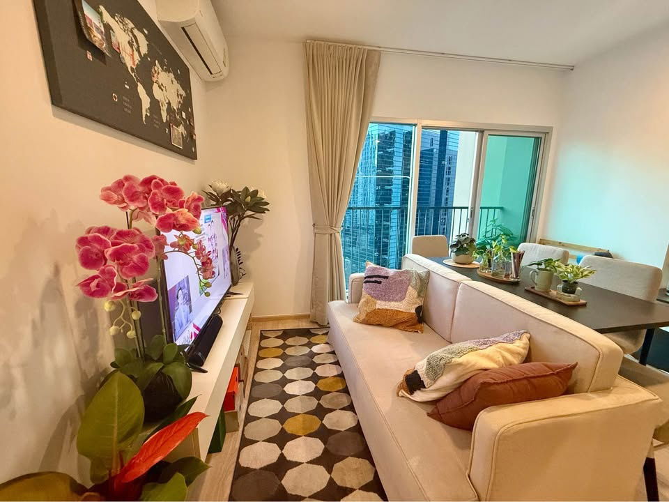 picture TA8094📲LineID @556ryccg🚄2 Bedroom 53sqm Floor22 Noble Revolve Ratchada2 Fully furnished near MRT Thailand Cultural Center, Esplanade - 2/14