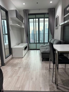TA8099📲LineID @556ryccg🏢31 ตรม 1 ห้องนอน ชั้น23 IDEO Mobi Rama 9 เฟอร์นิเจอร์และเครื่องใช้ไฟฟ้า ใกล้MRT พระราม9, ห้างเซ็นทรัล