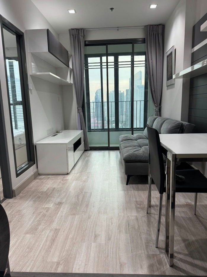 picture TA8099📲LineID @556ryccg🏢31 sqm 1 Bedroom Floor23 IDEO Mobi Rama 9 Fully furnished near Subway MRT Rama 9, Central Plaza Grand Rama9 - 1/11