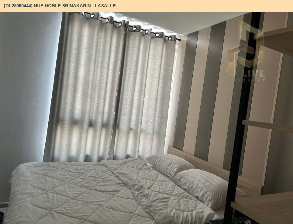picture DL25090444 Condo for rent, Nue Noble Srinakarin - Lasalle near MRT ศรีลาซาล, ready to move in, call urgently 0800343450 LineID @655ebbvc - 3/9