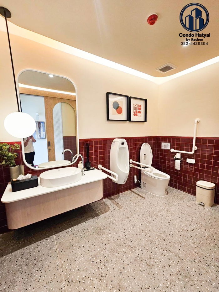 picture New condo for sale, good price, D Condo Sand, new condo, size 29 sq m, studio, 1 bedroom, starting price 1.39 million baht. - 9/22