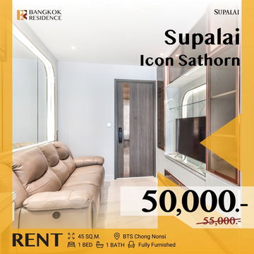  💖ห้องสวย พร้อมอยู่ Supalai Icon Sathorn ใกล้ BTS ช่องนนทรี  